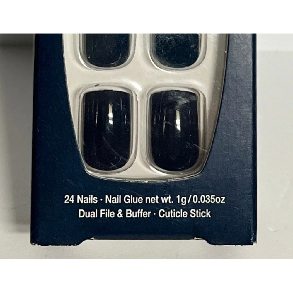 OPI On Point Instant Press-On Mani Midnight Mantra Navy Blue 3 Pack 24 NailsEach